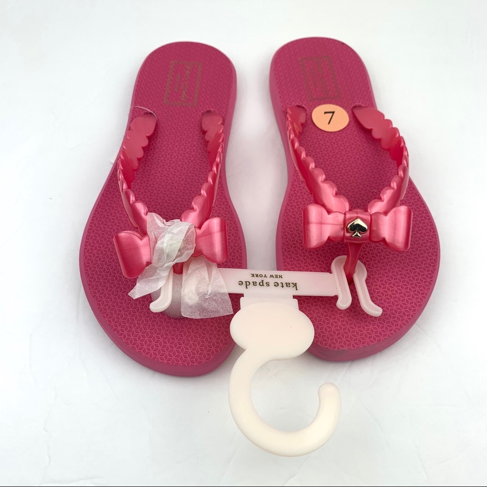 Kate Spade Denise Flip-Flops Scalloped Thong pink - Picture 3 of 10